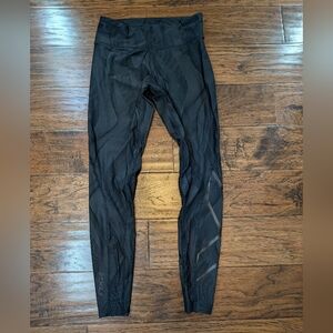 2XU Women's Compression Black Patterned Leggings Tights Size Small